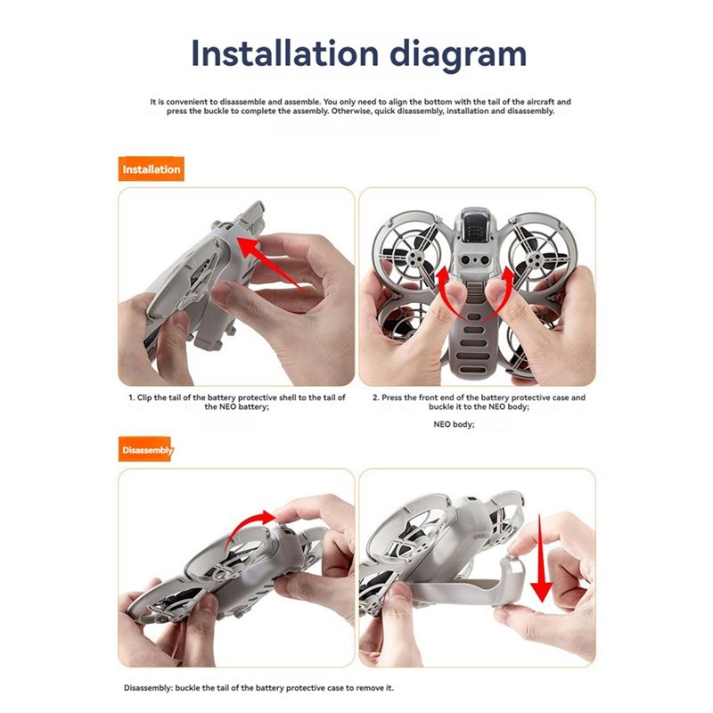 Drone Gimbal For Gopro - Ochronna obudowa baterii B92B do drona
