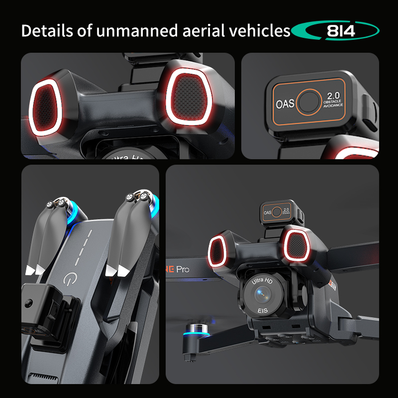 Profesjonalny dron 814 z kamer – Drone Gimbal Brushless recenzja i cena